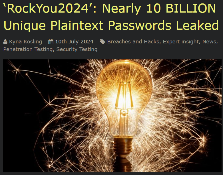 KynaKosling's tweet image. Rough day at the office.

Barely had a chance to look at the charts today (fortunately wasn’t planning to trade anyway), as I heard about a new 10 billion-record data breach. Had to write up a blog about it on top up of regular work.

However, I got to pick a senior penetration…