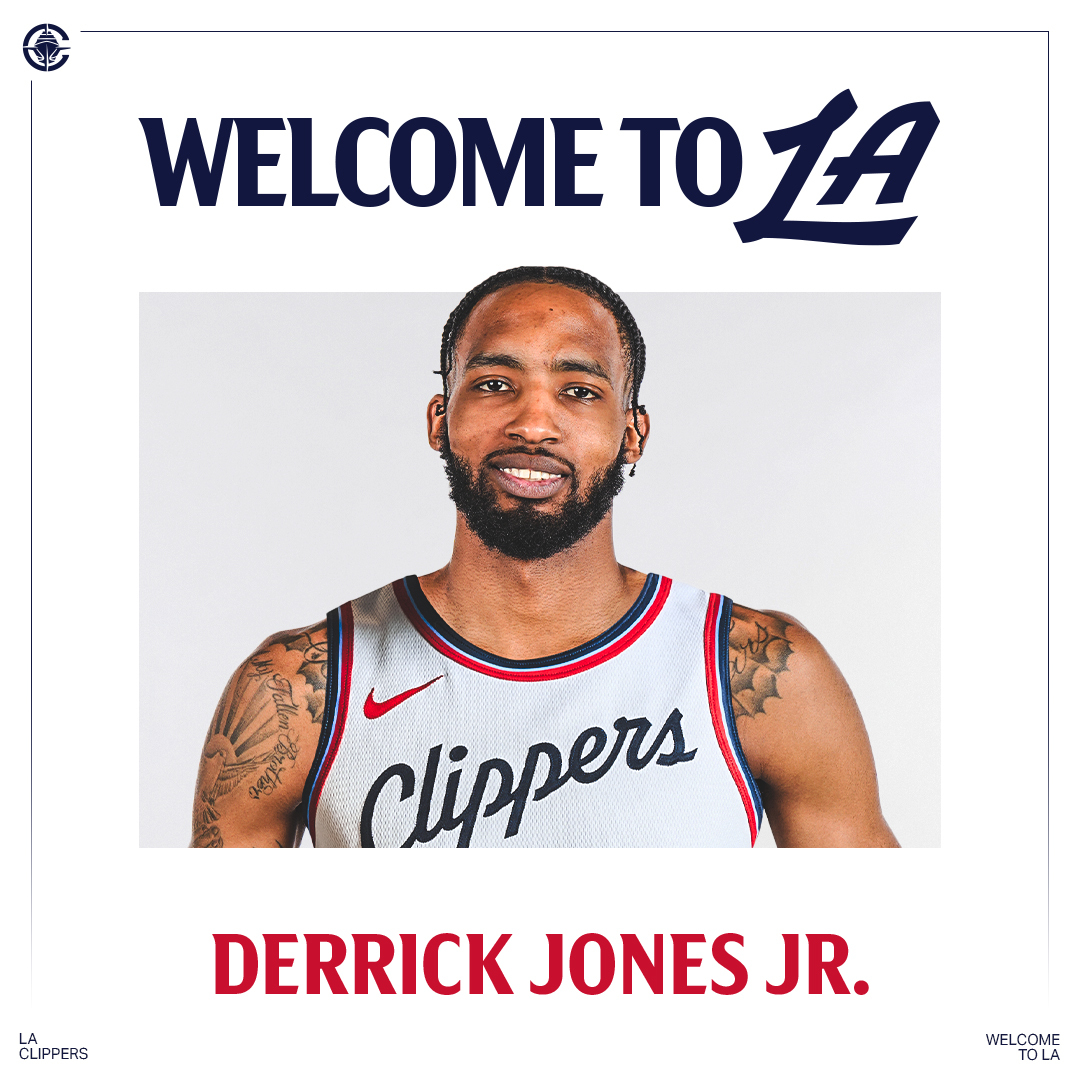 LAClippers's tweet photo. Welcome to #ClipperNation, Derrick Jones Jr.! https://t.co/cqY7q9tlUW