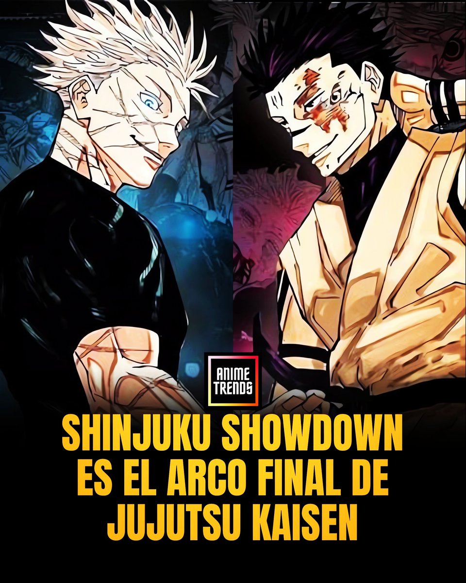 AnimetrendsLA's tweet photo. Gege Akutami confirma que
«Shinjuku Showdown» es el
ARCO FINAL DE Jujutsu Kaisen. 🔥

#manga #jujutsukaisen https://t.co/IeVJzhp8Es
