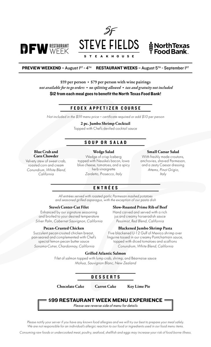 Steve Fields Steakhouse tweet media