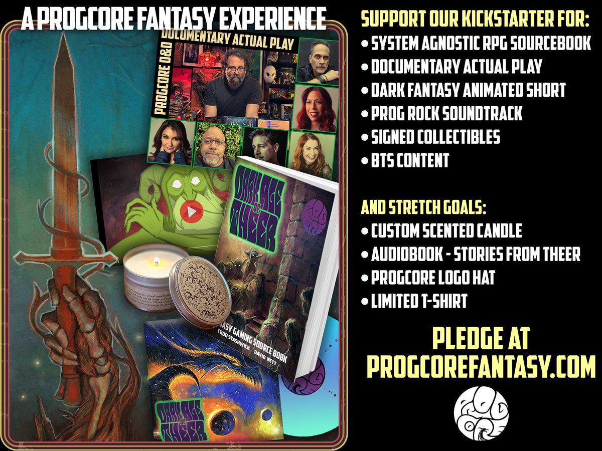 JMaddalina's tweet photo. I’m collaborating w friends on an exciting dark fantasy RPG project - ProgCore Fantasy: Dark Age of Theer - Kickstarting now. 

Go to https://t.co/0aq45ndUQw to back us. You’ll be doing me &amp; my friends a solid. 

Thanks for your help!! 🎨🐉✨ https://t.co/FnmH6QMV58