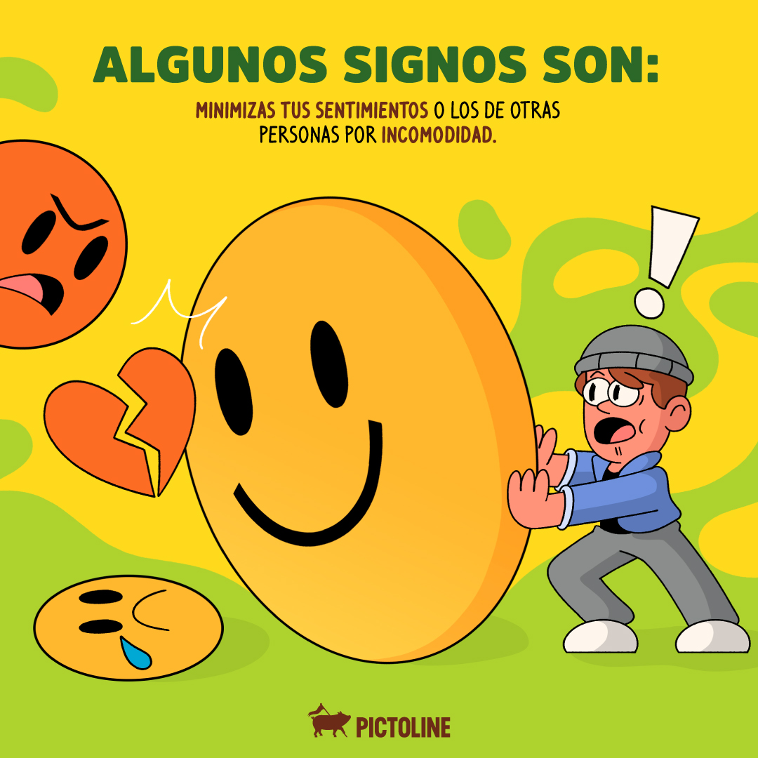 pictoline's tweet photo. 🔎¿Cómo reconocer la positividad tóxica? Aquí algunos signos 😵‍💫
#positividadtóxica #Positividad #SaludMental #Emociones https://t.co/BEneQL8XUB