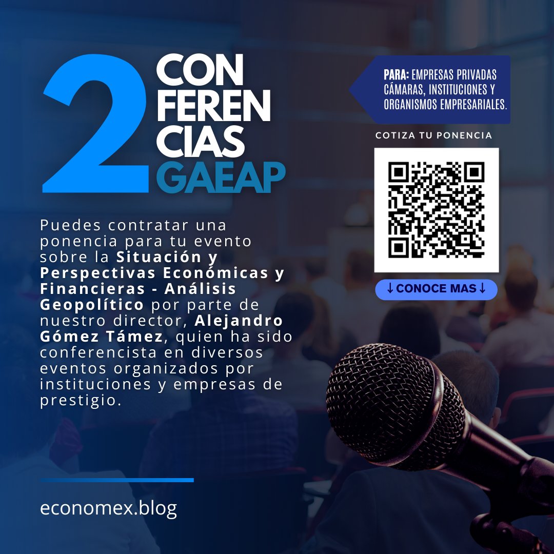 gaeap_mx's tweet photo. 📢¿Conoces los servicios de #GAEAP?Te ayudamos a entender a fondo la #economía de tu país, industria o región para impulsar tu negocio.📲Descúbrelo todo en: https://t.co/6P70QLXiED
💻Servicio Informativo
🎙️Conferencias
🏭Análisis de la #Industria
📄Estudios de Economías Estatales https://t.co/TOrQm24zOy