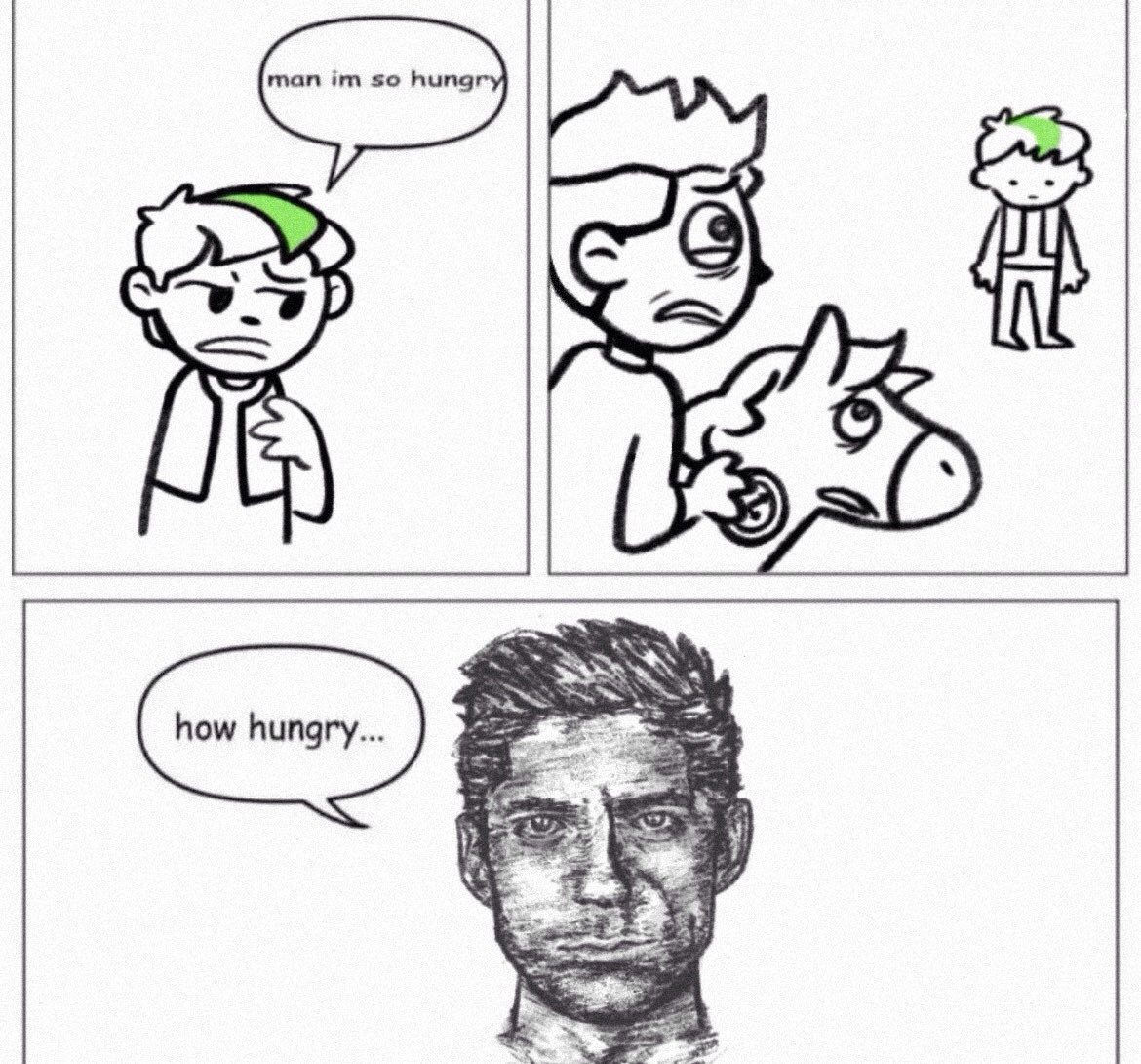 H-how hungry…? #Hermitcraftfanart <a href="/BdoubleO100/">BdoubleO100</a> <a href="/Smallishbeans/">Smallishbeans</a>