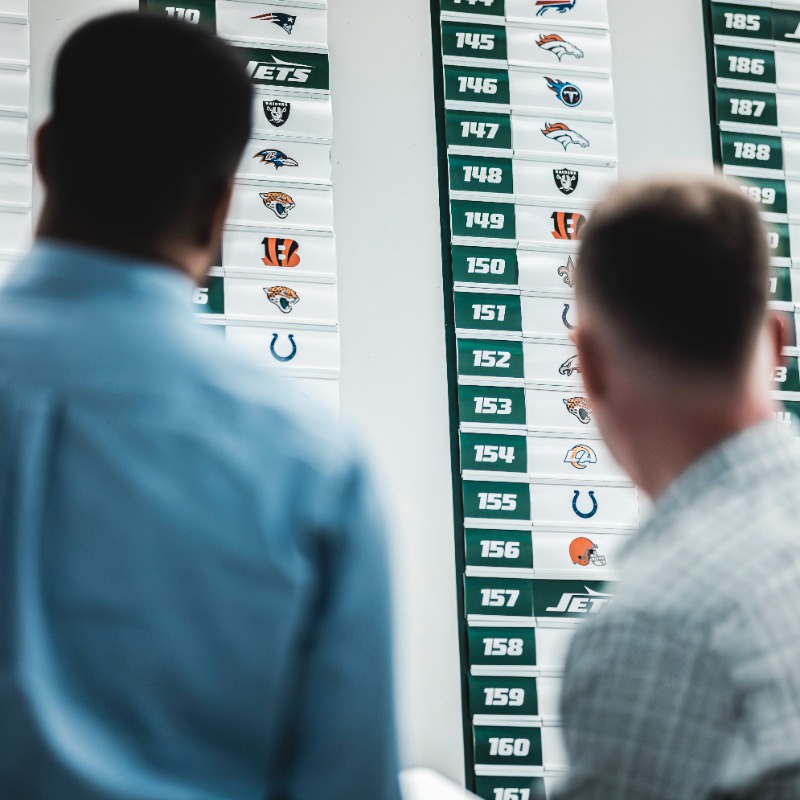 nyjets's tweet photo. "The NFL Draft takes place over three days, but the college scouting process is eternal."

Our reporters left no stone unturned when talking to our entire scouting staff about the in-depth process of selecting the 2024 Jets Draft Class.