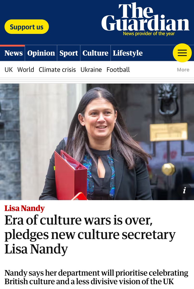 “For too long, for too many people, the story we tell ourselves, about ourselves as a nation, has not reflected them, their communities or their lives,” Nandy told staff at the Department for Culture, Media and Sport (DCMS).