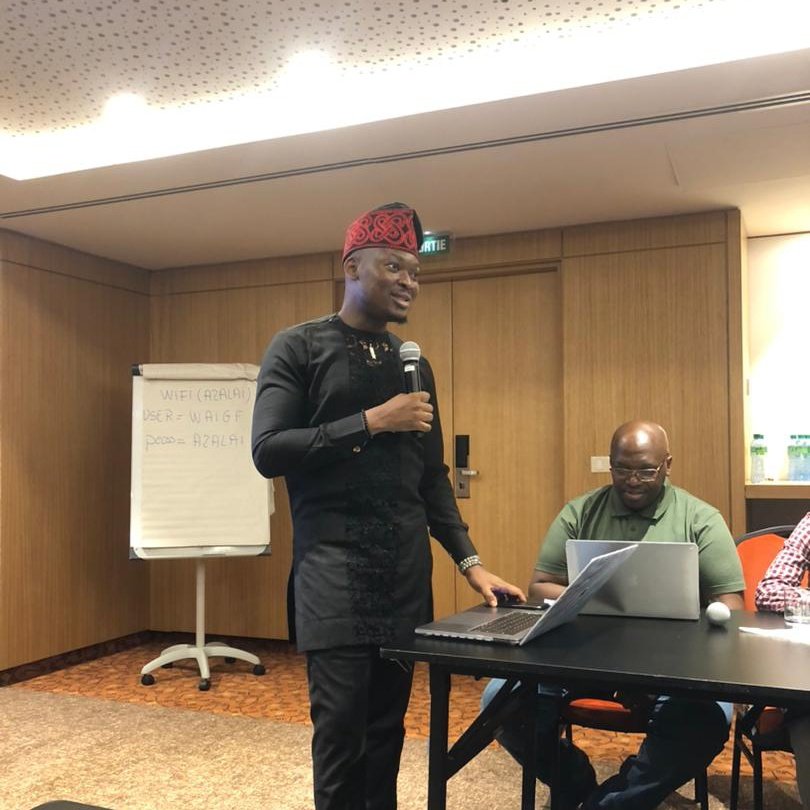 isocml's tweet photo. @isocml au @waigf
La 3ème session du #WASIG à porté sur: Approche fondée sur les droits de l'homme-#HRA de l'accès à l'internet, des droits numériques et de l'inclusion numérique.
Speaker: @gbengasesan, directeur exécutif de @ParadigmHQ, membres du panel des dirigeants du #FGI. https://t.co/zkA8y9JG1H