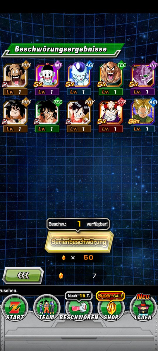 Rac00n1987's tweet photo. Next step zu final summon and No broly ... 😭 #Dokkan9thAnniv https://t.co/eYOzkMEUqq