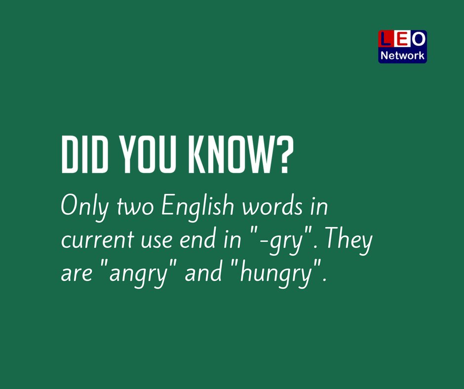 zintainspired's tweet image. Did you know there are only 2 words in English that end in -gry? Hungry for more fun facts? Join our classes and feed your curiosity! 🍎📚 

#languagetraining #languagelearning #Spanish #Italian #portuguese #french #ASL #signlanguage #ZintaLanguage #ZintaInspiredLanguage