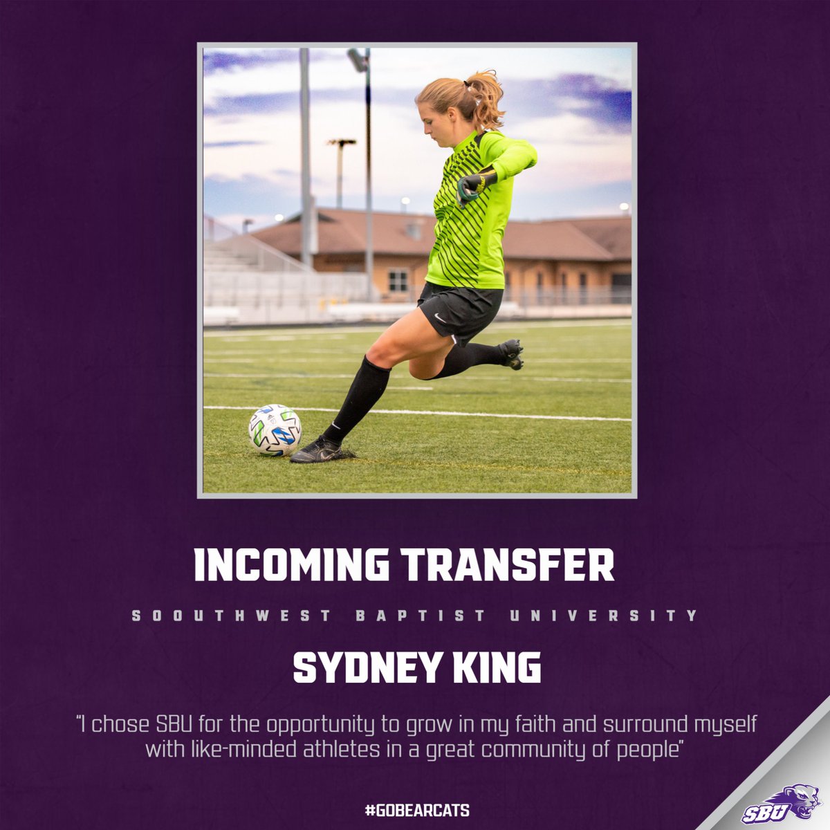 bearcat_WSOC's tweet photo. Give a big Bearcat welcome to Sydney! She is a transfer goalkeeper joining us for the 2024 fall season! https://t.co/uIiwtOS52d
