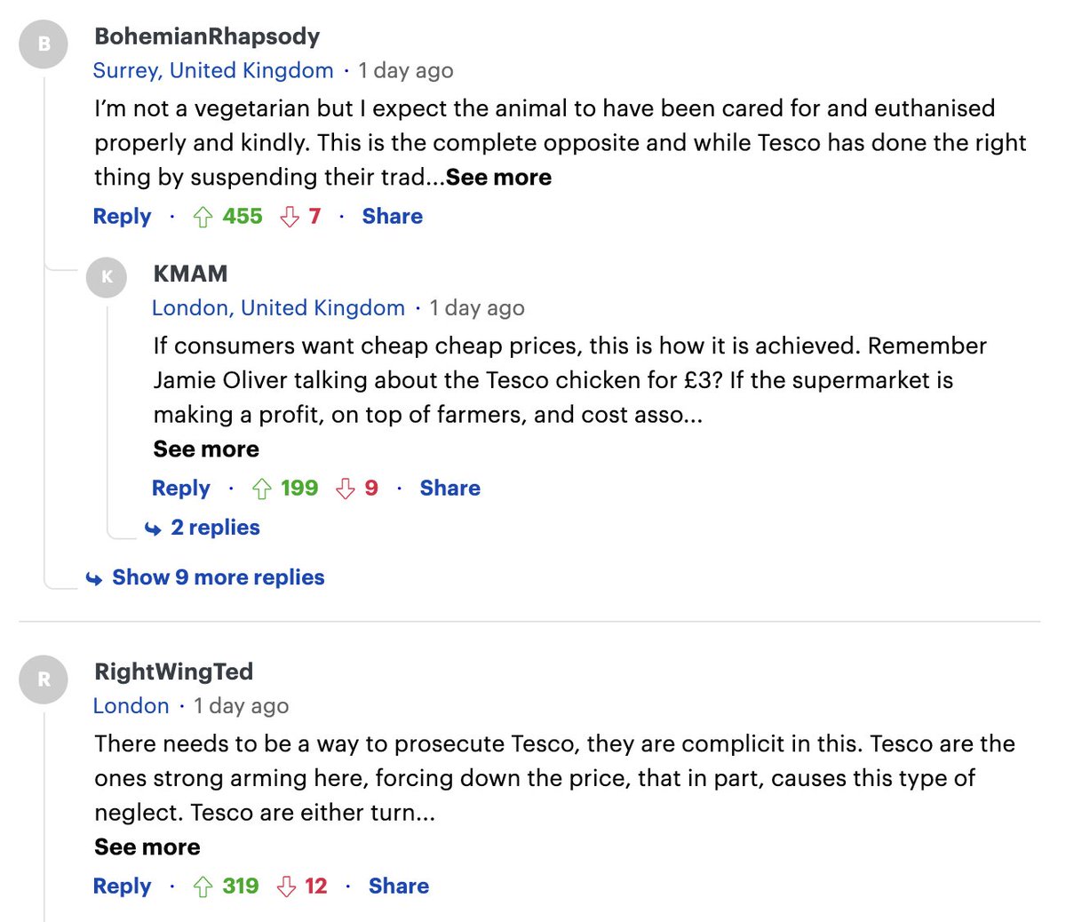 We often forget how little most people know about the cruelty on factory farms. This new investigation recorded standard pig industry practices, yet the most upvoted comments show shock and anger. (Even from "RightWingTed"!)

This is why the meat industry hates undercover