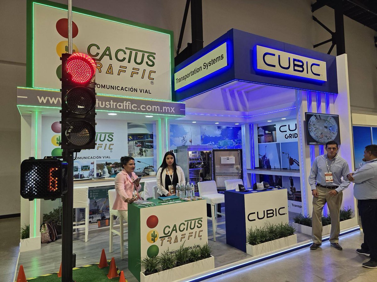 CubicTS's tweet photo. 🚦  Show stopping traffic solutions on display at the @SmartCityexpo Latam Congress in #Merida, #Mexico this week! Stop to learn how Cactus Traffic and Cubic can bring intelligent systems to your city. #RoadSafety #IntersectionSafety #IntelligentTransportationSystems https://t.co/TRiURbYW5n