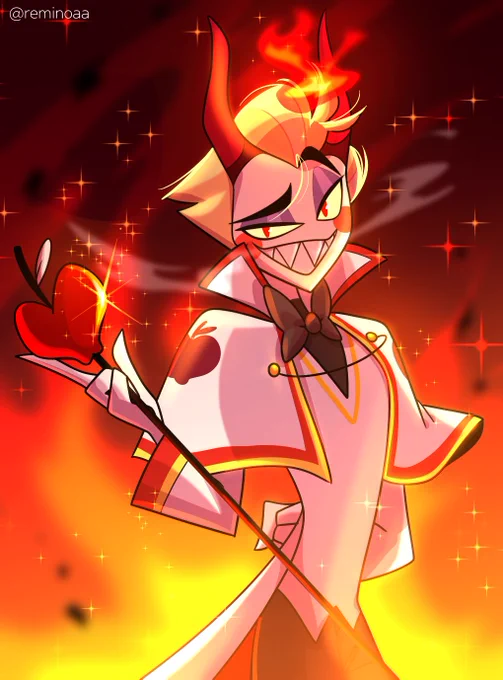 Michael suit, Lucifer version #HazbinHotel #HazbinHotelLucifer