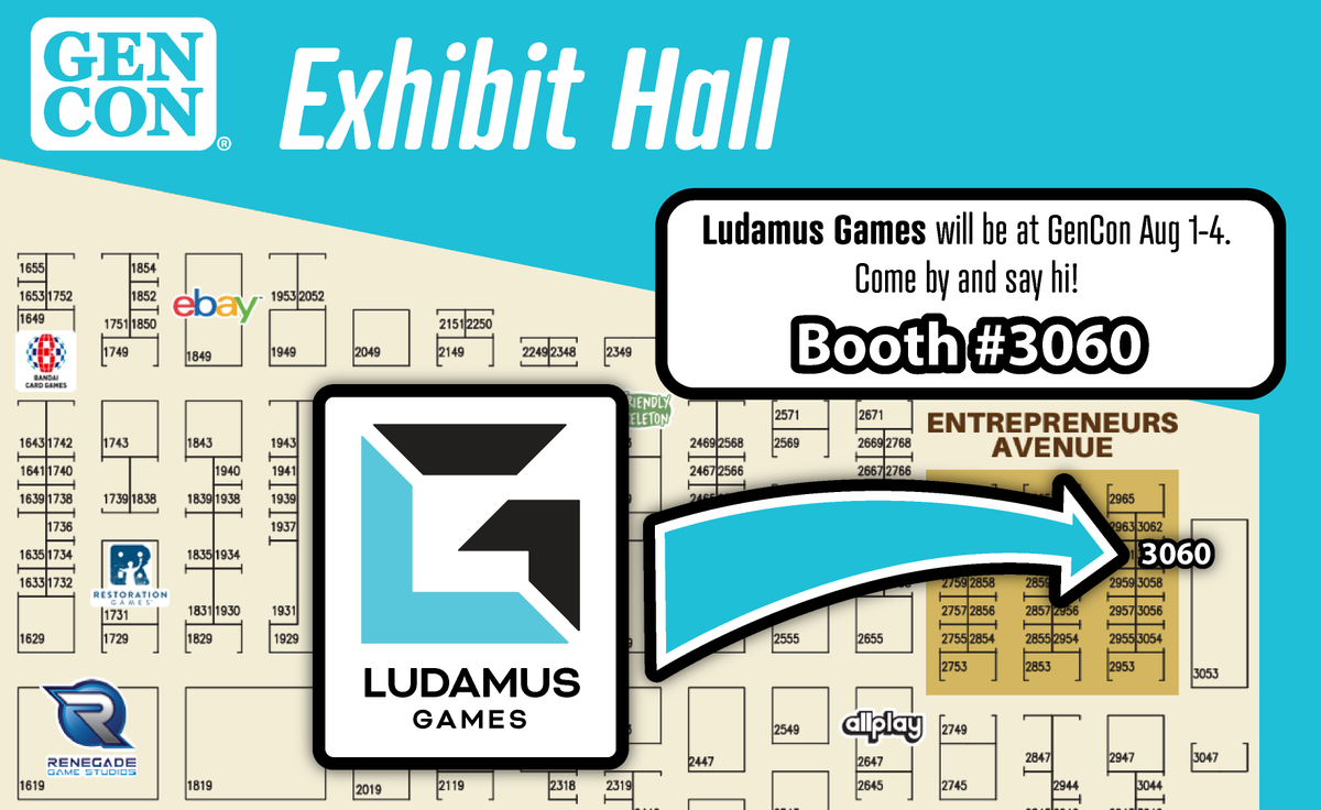 LudamusGames's tweet photo. In just a few short weeks, we'll be at GenCon with the release of We're Sinking 🚣‍♂️ and showcasing our next title, Toppings 🍕

We can't wait to meet fans and see all the other fantastic games. Be sure to stop by the booth (#3060) https://t.co/GUlakJhmTR