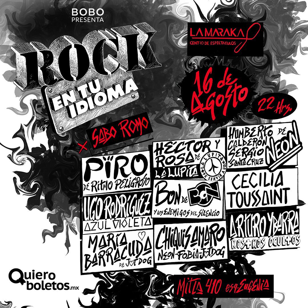 pin8rock's tweet photo. Los esperamos este 16 de Agosto en la Maraka!! https://t.co/yR8fXQCUGg