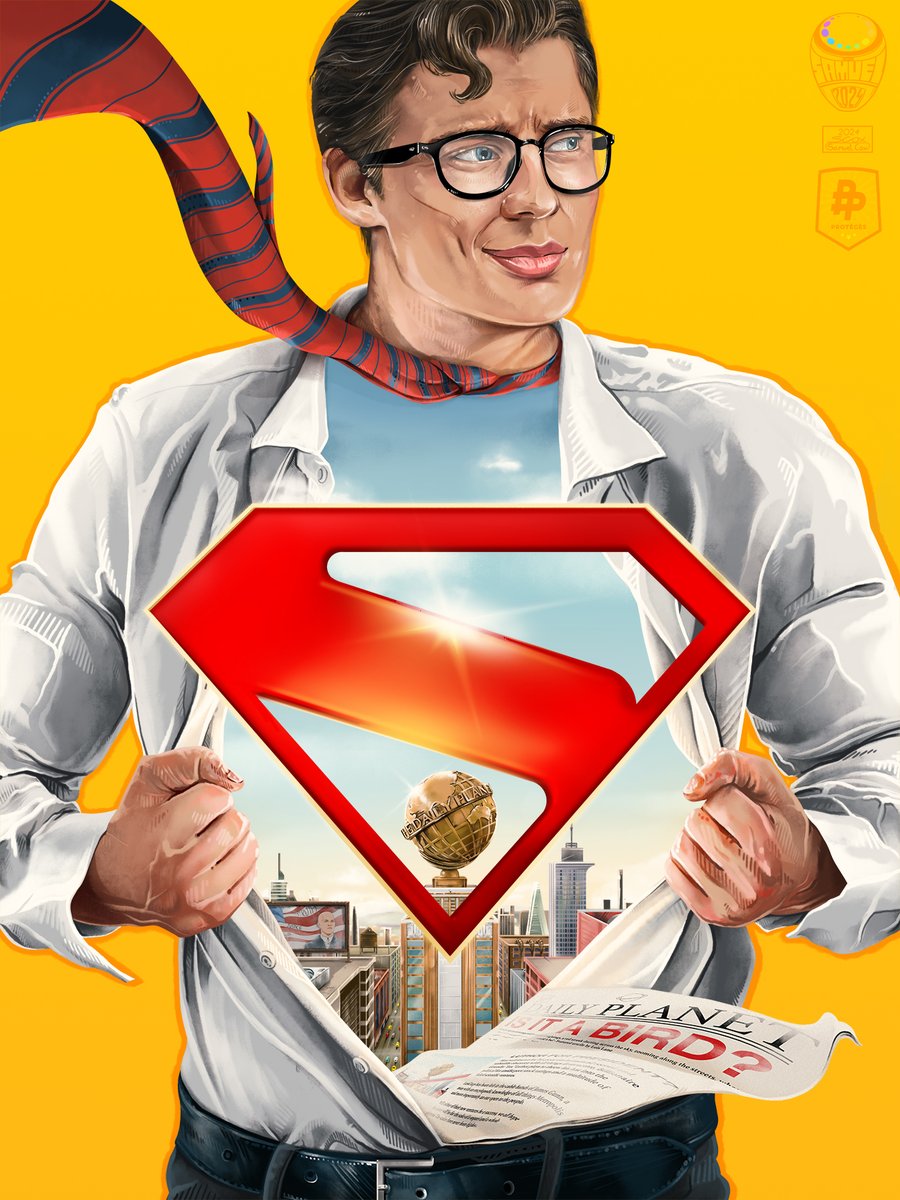 PosterPosse's tweet image. Poster Posse Protégé @SamuelCox28 tackled the new #SUPERMAN movie for our #hate2wait passion project and yes, we're HYPED! We still have to wait until 2025 but the good thing? You can follow Samuel for more of his art NOW. #PosterPosse
