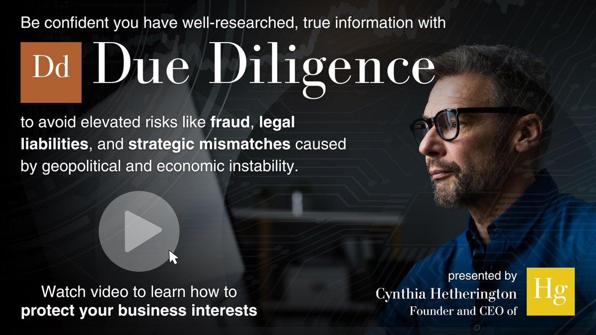 There has been a lot of change in the #OSINT world over the years, but the need for due diligence hasn't lessened; if anything, it's increased.

Cynthia Hetherington explains why #DueDiligence matters and how to protect your business interests: penguinly.social/DD09