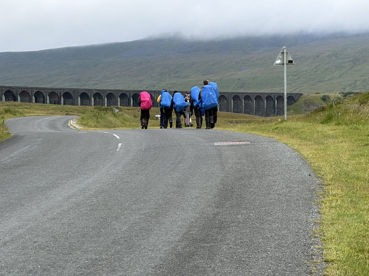 DofEWNAT's tweet photo. Springwood Day 2  Gold - Wet and windy ….again! Especially scrambling up the top of Pen-y-Ghent ! Groups all doing well- @SHSKingsLynn @GrahamLodge1 @AlfrescoA https://t.co/w1TZtyYQrL