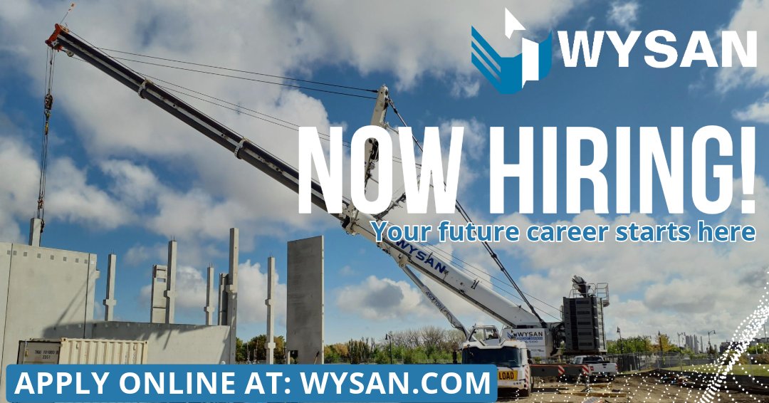 WysanServices's tweet photo. 🚧 We're Hiring Crane Operators! 🚧

Join the team at Wysan Precast Services! We are looking for skilled Crane Operators to be part of our team.

See all our careers and apply today at https://t.co/tydS5Rh3lc.

#Hiring #CraneOperator #JobOpportunity #Wysan #JoinOurTeam #NowHiring https://t.co/QU9uk14C6H