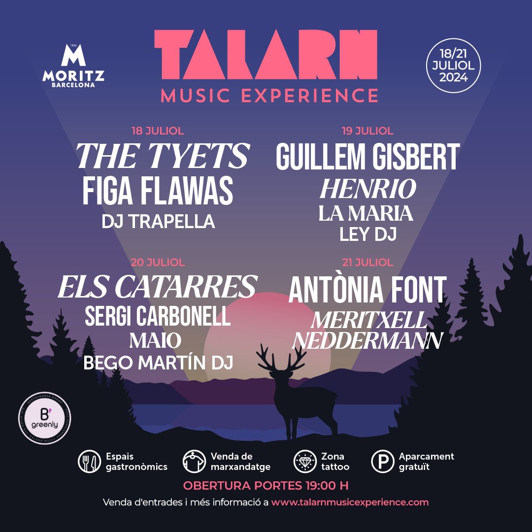 🎉 SOLD OUT 🎉!

🙌 Gràcies a tothom per l'increïble suport! 🥳 Les entrades per al concert del diumenge d'Antònia Font i Meritxell Neddermann estan esgotades! 🎶