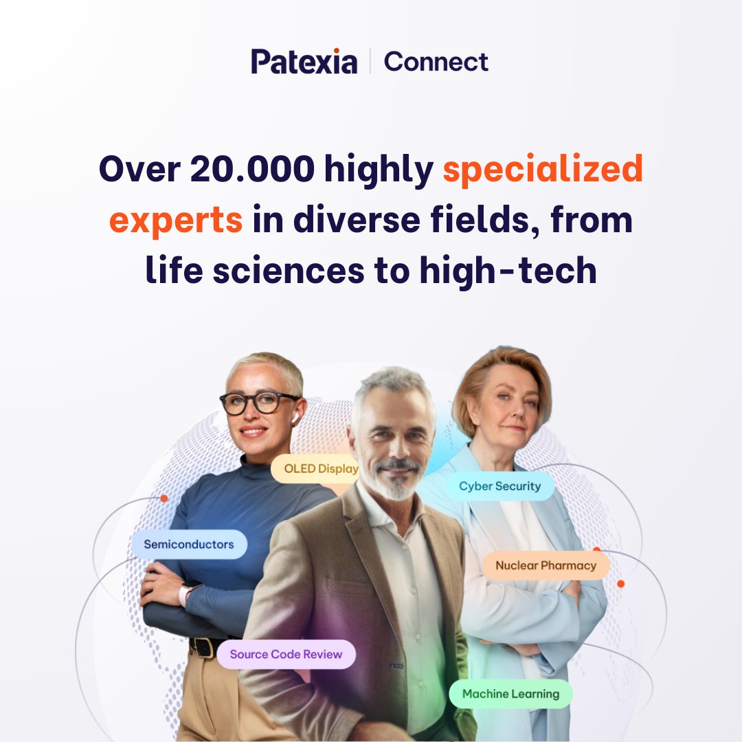 Patexia's tweet image. Connect with 20,000+ Subject Matter Experts, including Nobel Prize winners &amp;amp; tech founders. Our AI-powered platform matches your needs with top experts from 100,000+ patent lawsuits &amp;amp; 10M patents. Ready? 
bit.ly/4cBHyH0
 #Expertnetwork #patentlitigation