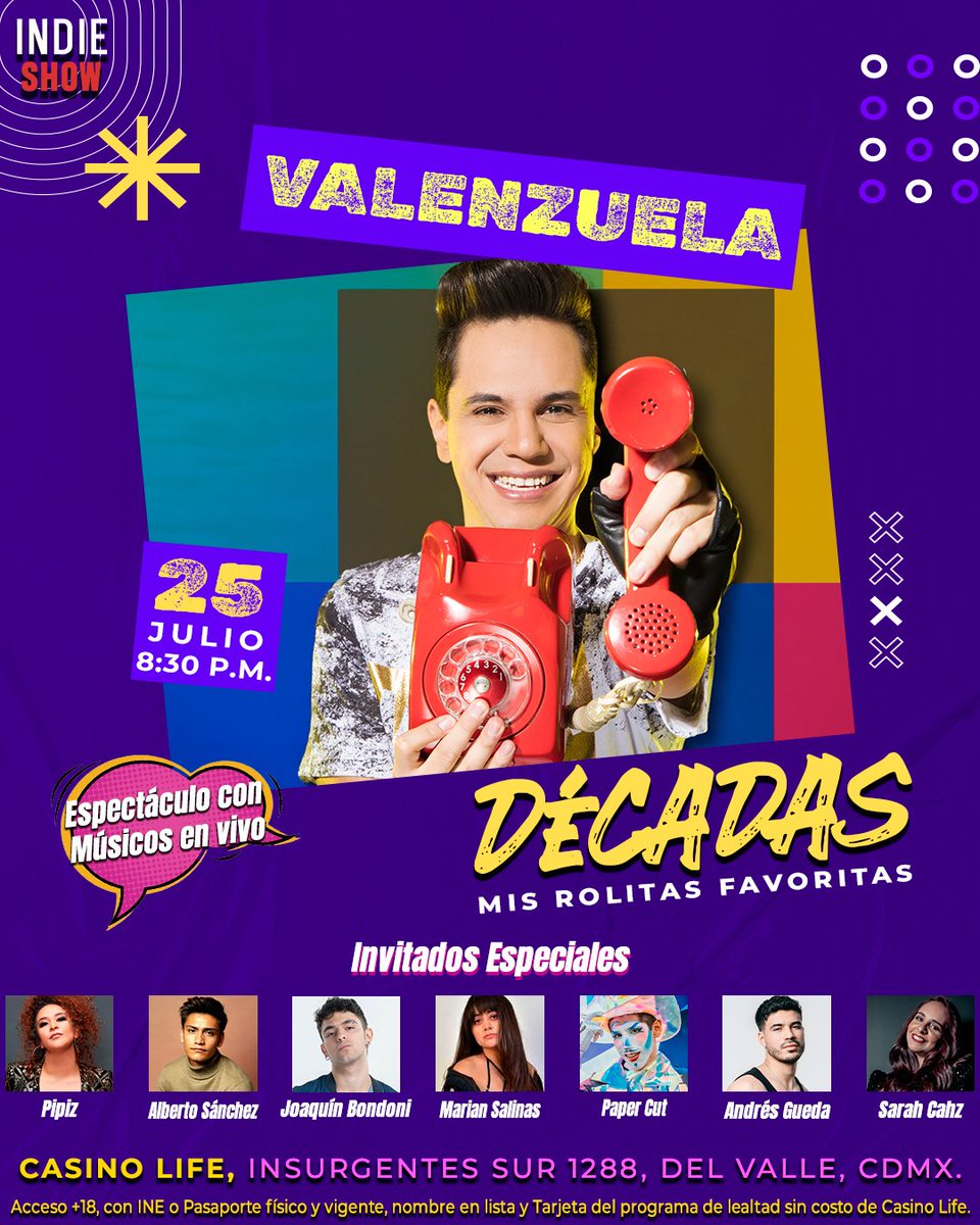 Me siento muy feliz de anunciarles mi próximo concierto y a mis invitados especiales. Si quieres ir manda DM en instagram a la cuenta <a href="/indieshowmx/">Indie Show</a> ¡NO TE VAS A ARREPENTIR! Boletos sin costo