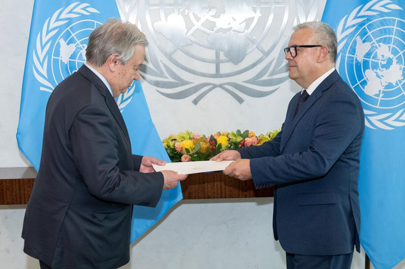 Embajador Marcelo Scappini presentó cartas que lo acreditan como representante permanente del Paraguay ante la Organización de las Naciones Unidas (ONU). 

➡️lc.cx/pbM_p4