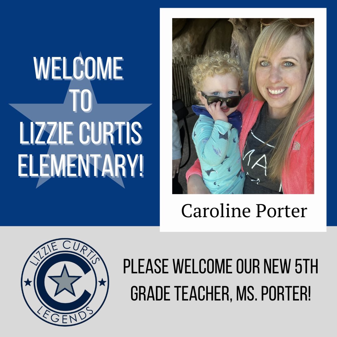 JennPutmanTX's tweet photo. Please join us in welcoming a new member of our 5th grade team, Caroline Porter! Welcome to the Legend family! https://t.co/9lsXO5eLWu