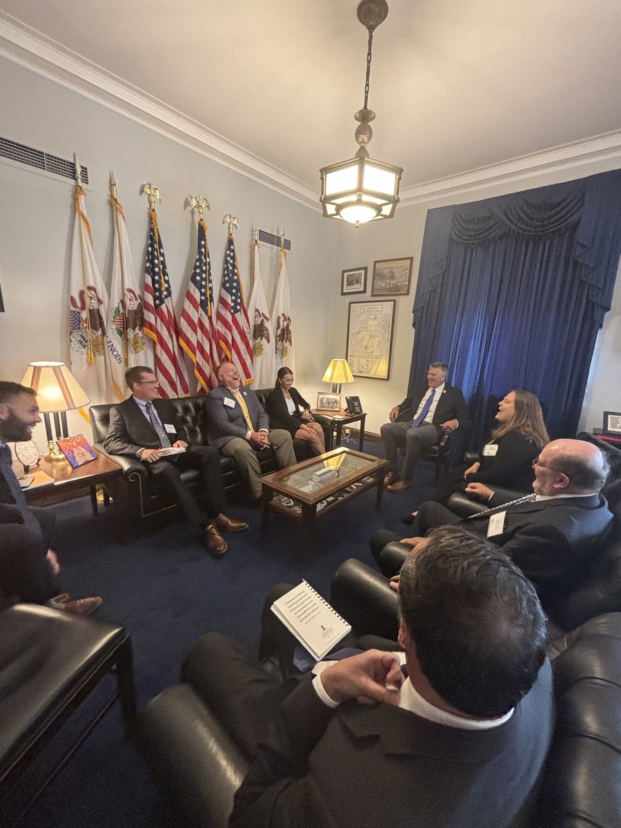 <a href="/ILFarmBureau/">Illinois Farm Bureau</a> members head to Capitol Hill to meet with IL Congressional delegation. Crop ins, SAF, financing for young farmers big topics. Heading to meet with <a href="/SenatorDurbin/">Senator Dick Durbin</a> &amp; <a href="/SenDuckworth/">Tammy Duckworth</a> now.