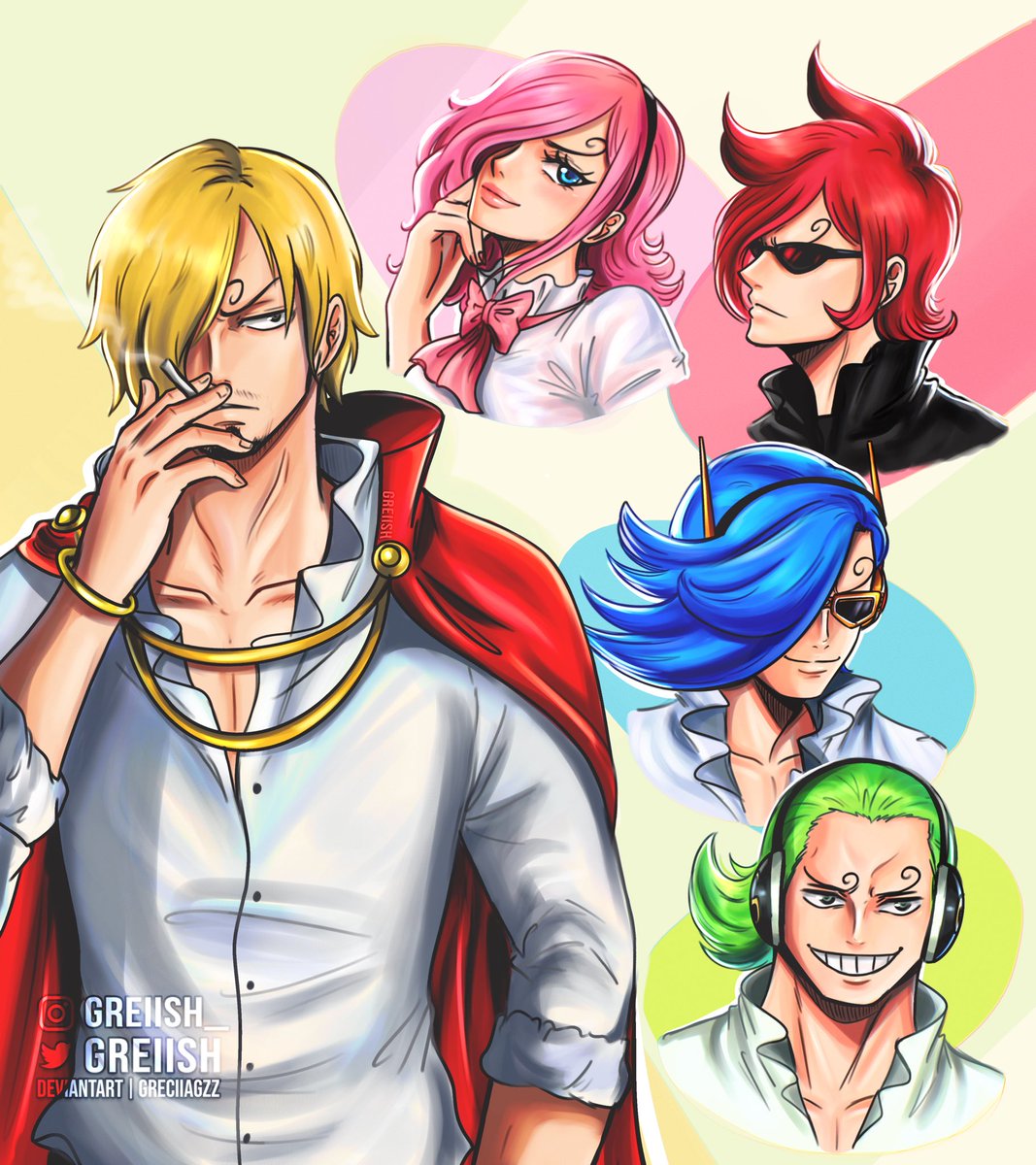 Greiish's tweet photo. The Vinsmokes 🧬
#OnePiece https://t.co/XGgBlAdAKa