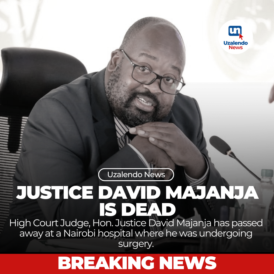 UzalendoNews_KE's tweet photo. BREAKING : Hon. Justice David Majanja Dies in a Nairobi Hospital while undergoing treatment 

This comes a month after Justice Majanja was sworn in as a Member of the Judicial Service Commission
#BreakingNews #Kenya https://t.co/K79y8XEYLP