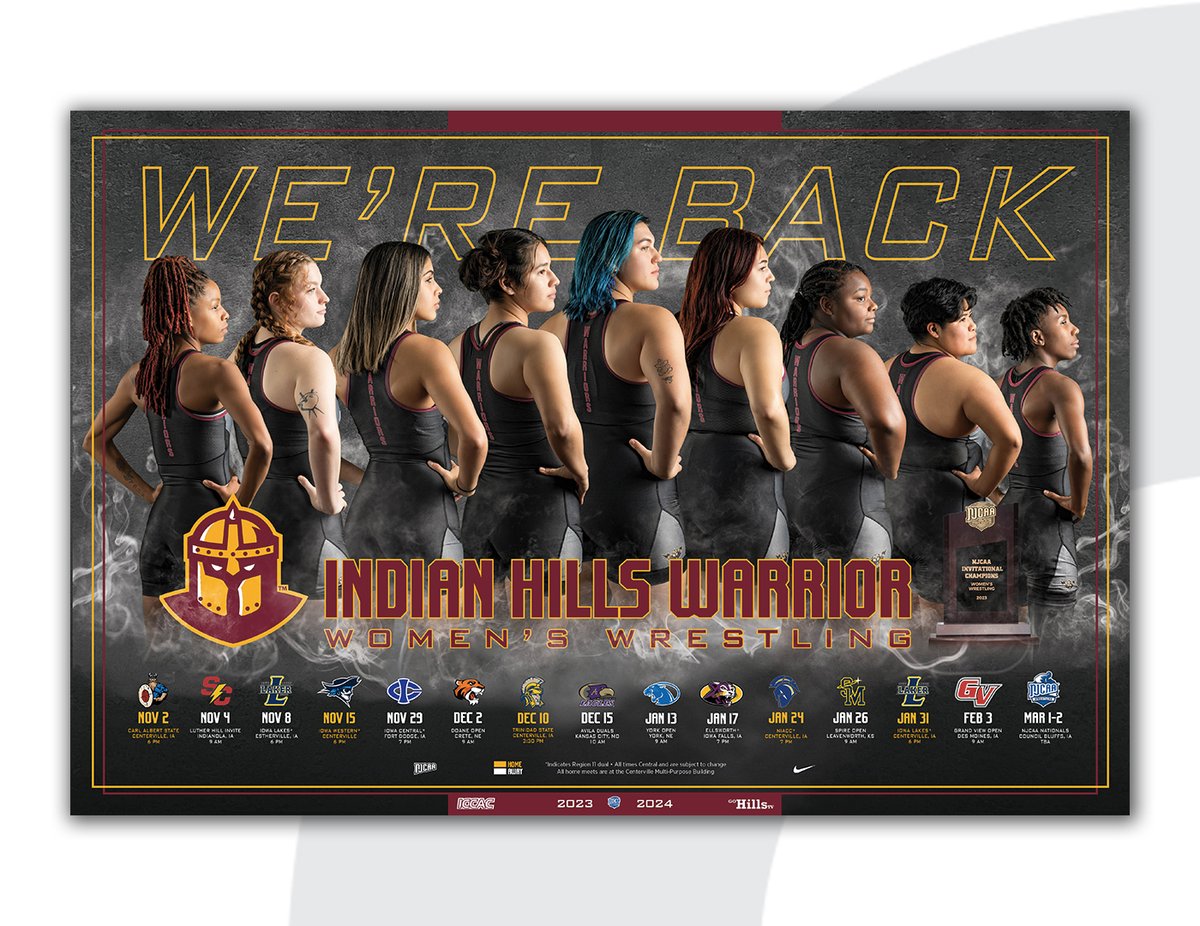 More awards for <a href="/BStew4/">Bryan Stewart</a> of <a href="/IHCCAthletics/">IHCC Athletics</a>!

Bryan took Best of 2-Year Colleges AGAIN with his <a href="/IHCCWrestling/">Indian Hills Wrestling</a> poster. This year, he won 3 "Best of 2-Year Colleges" honors and took 1st place in the College Division for Non-Game Day Graphics.

<a href="/NJCAA/">NJCAA</a> <a href="/ICCACSports/">ICCAC Sports</a> <a href="/indianhills/">Indian Hills College</a>