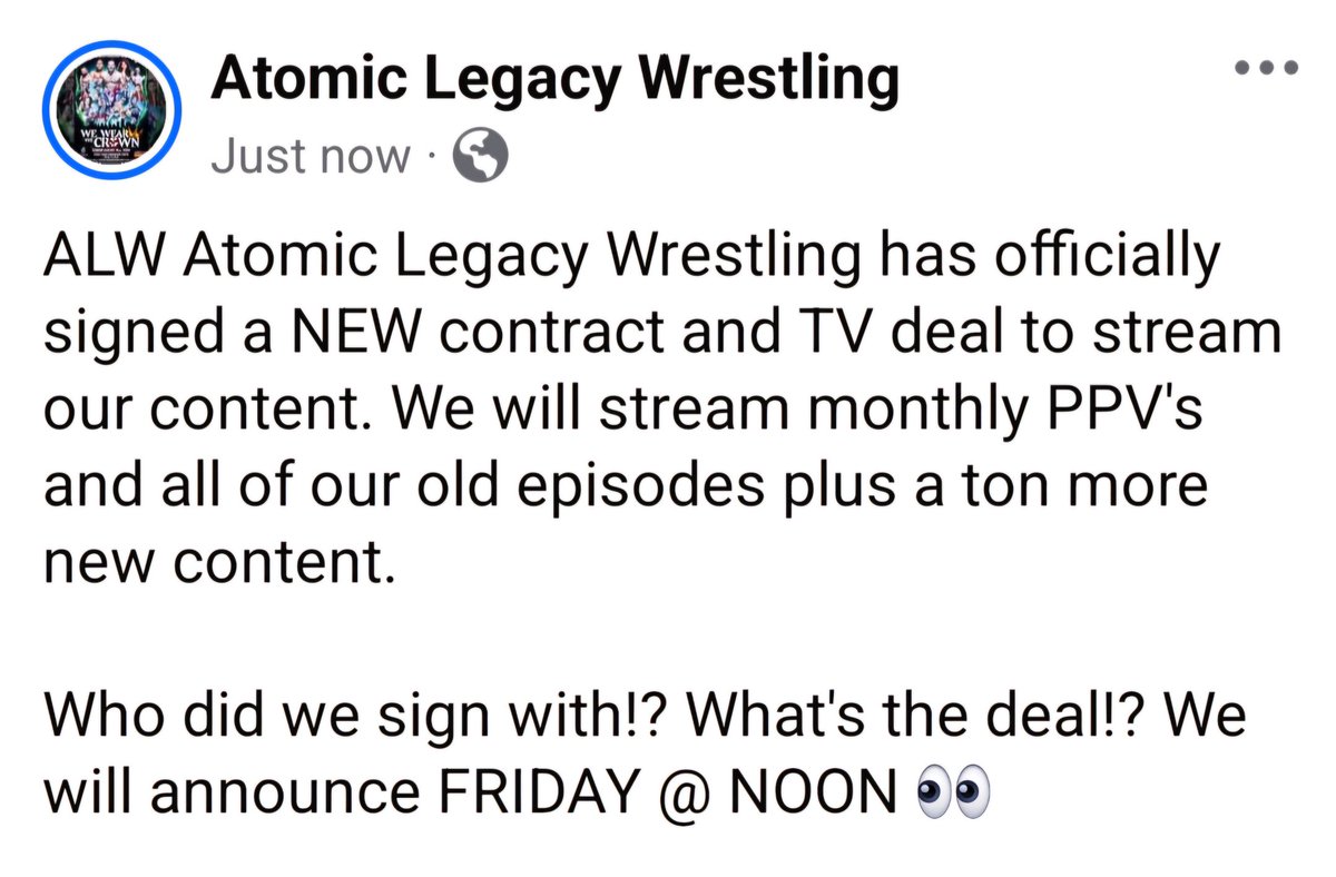 Atomic Legacy Wrestling (@wrestlingatomic) on Twitter photo 