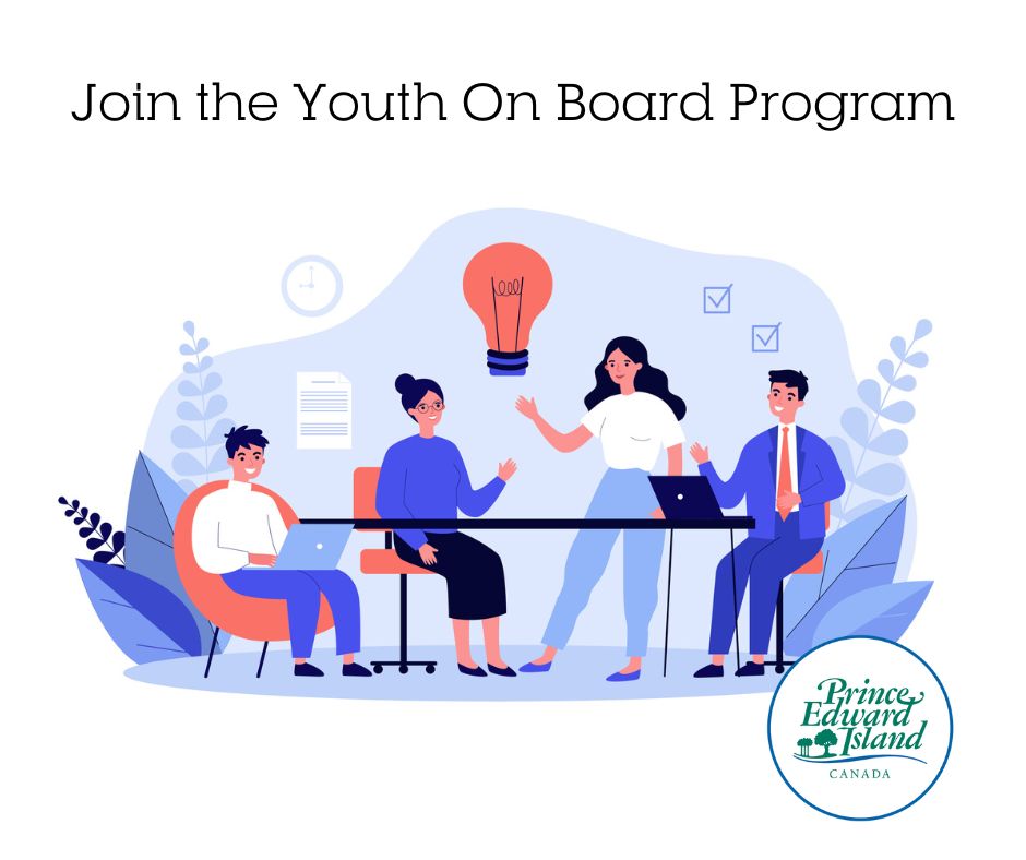 InfoPEI's tweet photo. High schoolers in rural PEI, this is your chance! Join the Youth-on-Board Program to volunteer, learn about board operations, and get an honorarium. Apply now! https://t.co/tD1YmUdxc8 https://t.co/V3UMAvKax5