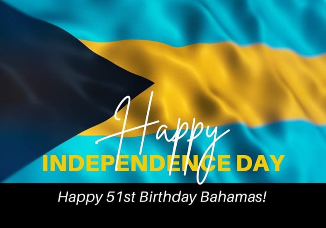 Happy Independence Bahamas!  51 Years Strong!  March on Bahamaland! Proud to be Bahamian!  
🇧🇸🇧🇸🇧🇸🇧🇸🇧🇸
