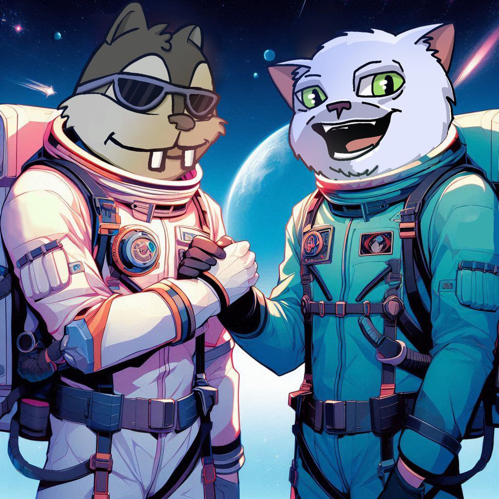 We're thrilled to announce collaboration with Squirlo community.
Together we'll be creating art and supporting each other's.
To celebrate, we're giving away 10 winners free Squirlo tokens!
✅Follow <a href="/Squirlosol/">Squirlo</a> 
✅JOIN TG: t.me/+qNSZfbIZkDo1M…
Share a screenshot and $SOL wallet