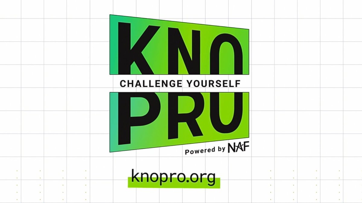 NAFCareerAcads's tweet photo. #NAFNext Attendees! Head to Innovation Studio Classroom 1 at 3:00 PM to learn about NAFโs new 100% FREE online platform #KnoPro, designed to help high school students build in-demand skills and compete to earn cash prizes! ๐ป ๐ก ๐ฐ https://t.co/2L7cLG1wY7