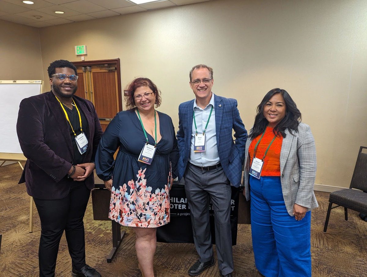 Check out insights from Rebecca Hamburg, CDT’s Chief Network Officer, at the 2024 GEO Conference. Her panel, "Philanthropy as Catalyst for Voter Engagement," covered legal rules, organizational strengths, and community-led solutions.

philanthropy.nonprofitvote.org/coverage/event…