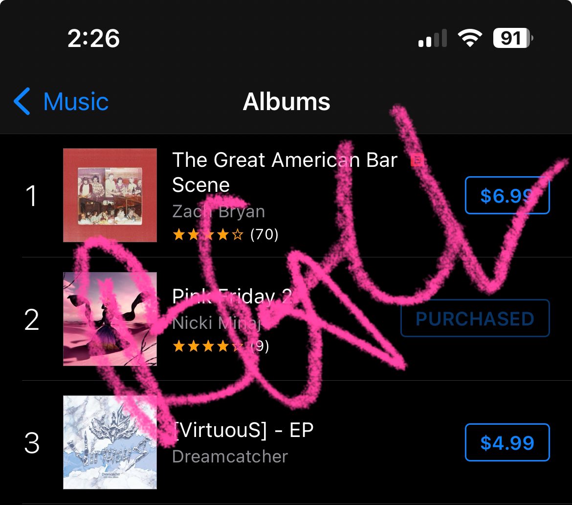 BadGirlChunLi's tweet photo. Weβre so close keep buying Barbz! #BUYPFG https://t.co/1FI84xUI5a