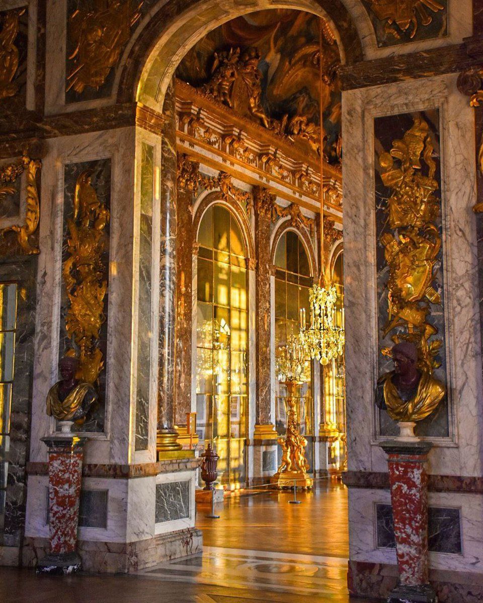 Inside the Palace of Versailles. Beauty and harmony