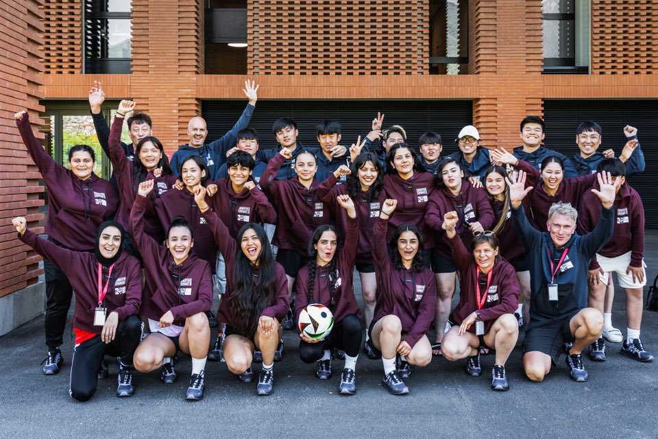 EliSafdari's tweet photo. We had the privilege of participating in the Summer United Camp in Switzerland. Representing the Afghan Women's Development Team and Girl Power Team. New friends, strong communities, leadership growth. Huge thanks to everyone for unforgettable days. Sport truly changes the world. https://t.co/m0ycA6ZeYk