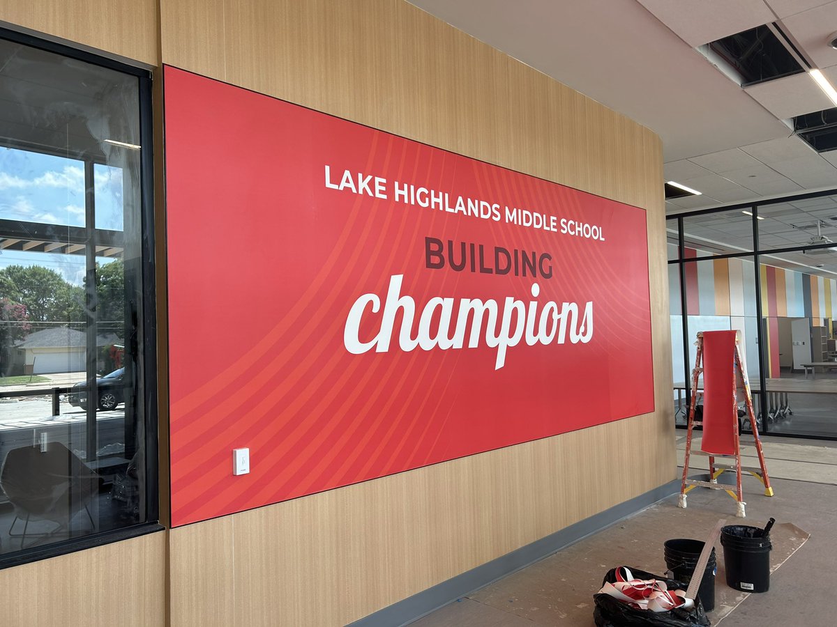 We’re thrilled to be opening the doors of Lake Highlands Middle School very soon! Together, we’re “building champions” every day. Join us on this exciting journey! #NewBeginnings #EducationExcellence
