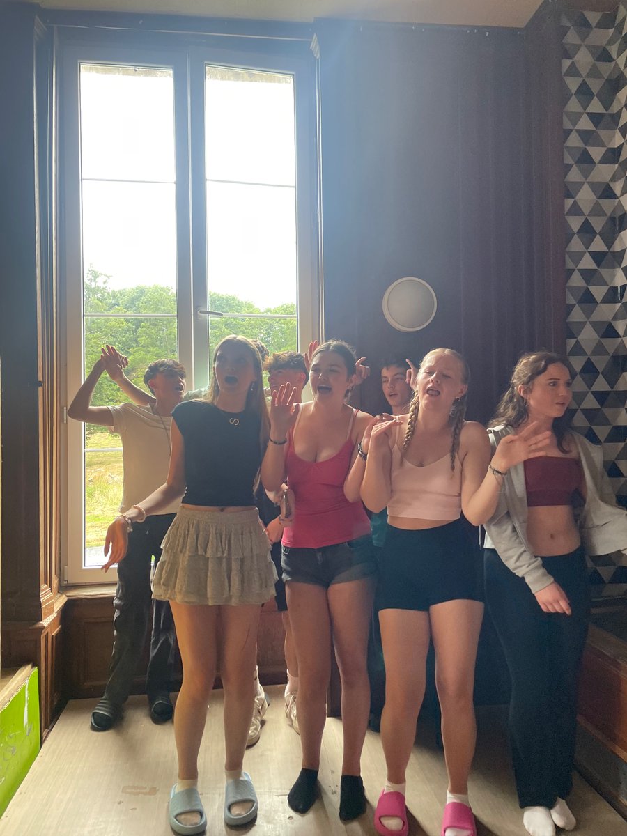 UckColl_ML's tweet photo. Aaand Day 3 comes to an end with karaoke before the match - enjoyed by some more than others…  (Pic 4, we feel you 🙉) #Y9Normandy24 https://t.co/1BuPoJ1U2b