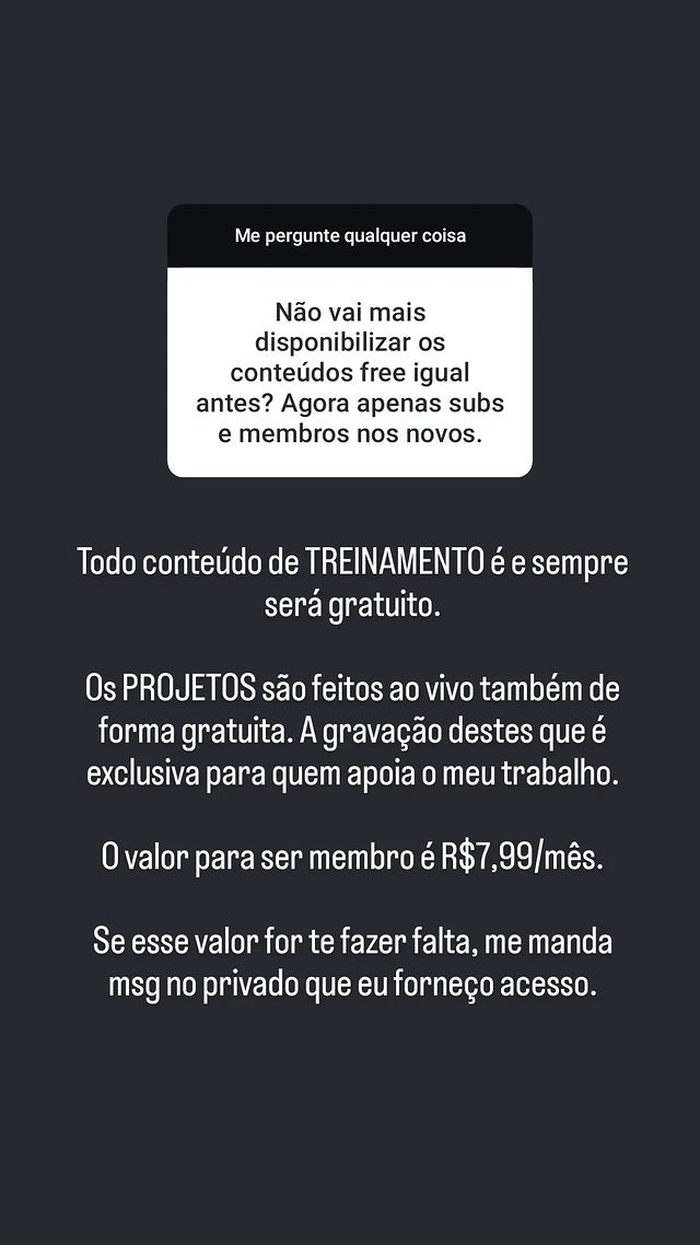 teomewhy's tweet photo. Isso aqui me deixou levemente puto.

Mano, ninguém entrega o que a gente entrega para comunidade. Só de conteúdo GRATUITO, tenho convicção que é melhor que a maioria dos cursos MUITO BEM PAGOS.

O que você encontra na área de membros e Subs, simplesmente não tem em outro lugar. https://t.co/dfk9qEmqzB