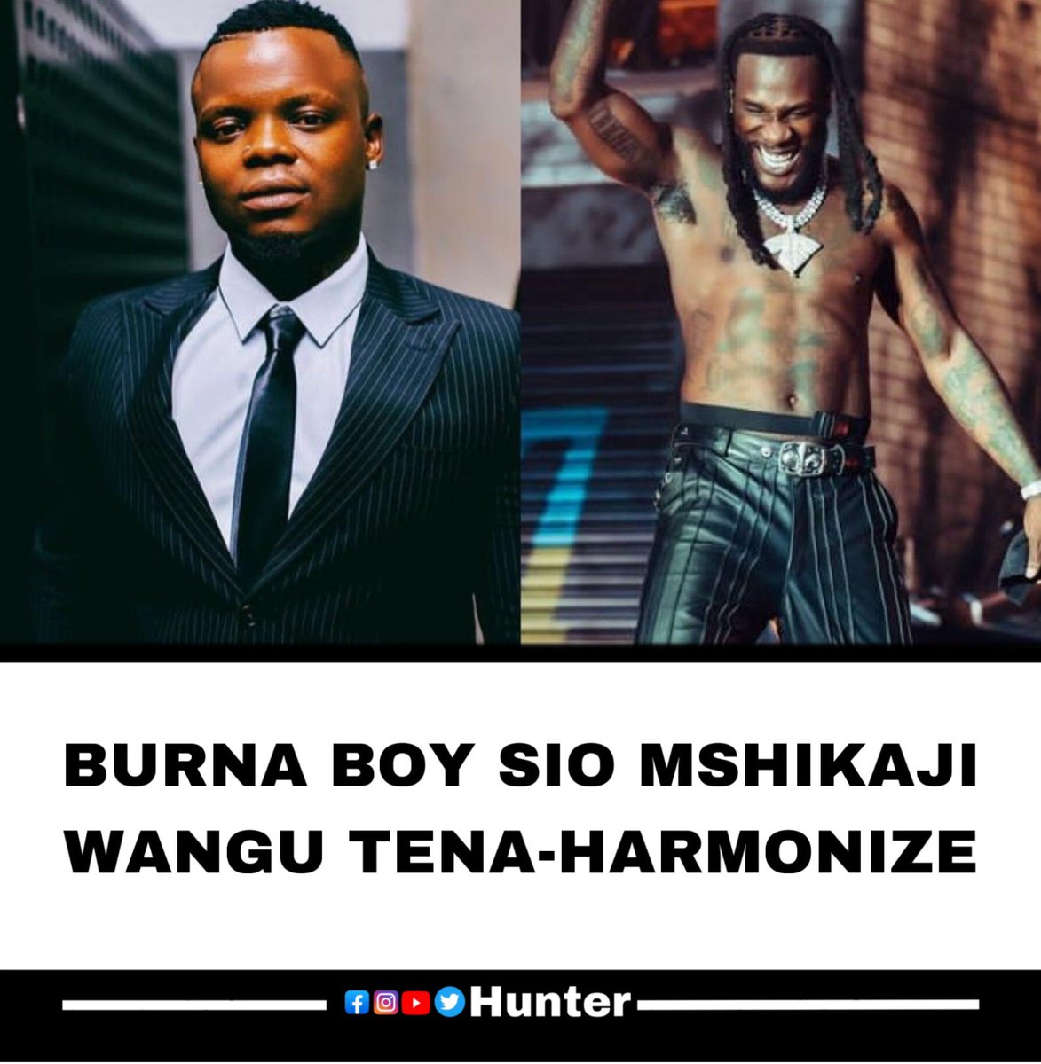 Hunterjay12345's tweet photo. Harmonize akiongea na wanahabari leo alidai kwamba yeye na Burna Boy sio washikaji tena ikizingatiwa kuwa waliwahi kufanya kolabo miaka ya nyuma #kainama ft Diamond.

Harmonize.. "Kwa sasa mimi na Burna Boy sio washikaji tena kama zamani. Hii ni baada yake.. https://t.co/ZCpyzJrH2A