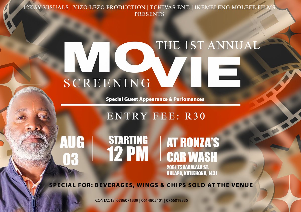 12KayVisuals_sa's tweet photo. Make sure you get yours today .🎟️

🗓️ : August, 3rd 
📌 : Katlehong https://t.co/majO8goThV