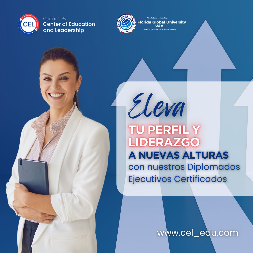 cel_education's tweet photo. Nuestros Diplomados Ejecutivos Certificados son la clave para potenciar tu carrera profesional 🚀

Adquirirás las habilidades y conocimientos necesarios para destacarte en el competitivo mundo empresarial 🌟🎓

#excelenciacertificada #carreraprofesional #credibilidadgarantizada https://t.co/mLGf9wEr5B
