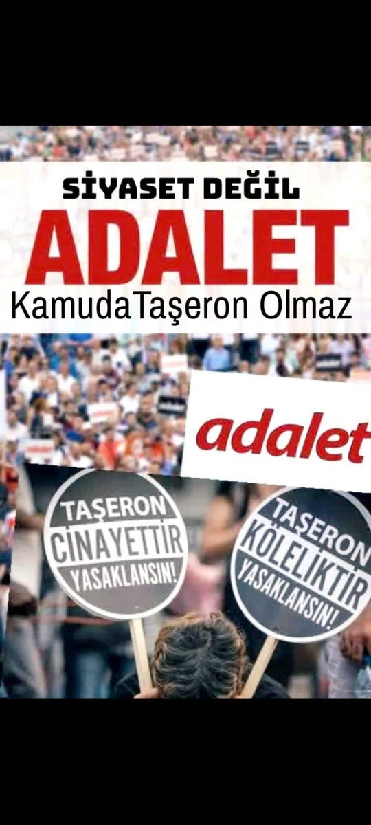 Bu ekonomik krizin sebebi bizmişiz gibi davranmayın artık! 
KrizinSebebi TaşeronDeğil !