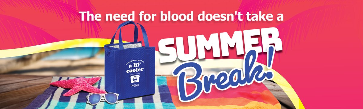 Summer just got a lil' cooler! 😎 We've got brand new insulated cooler bags plus cool new shades waiting for our awesome donors! They are here until August 31st while supplies last! #giveblood #sharelife #thepowerofyou