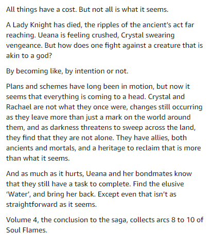 My epic fantasy series is finally complete! Soul Flames volume 4 is out now.

amazon.com/dp/B0D96CNT2X